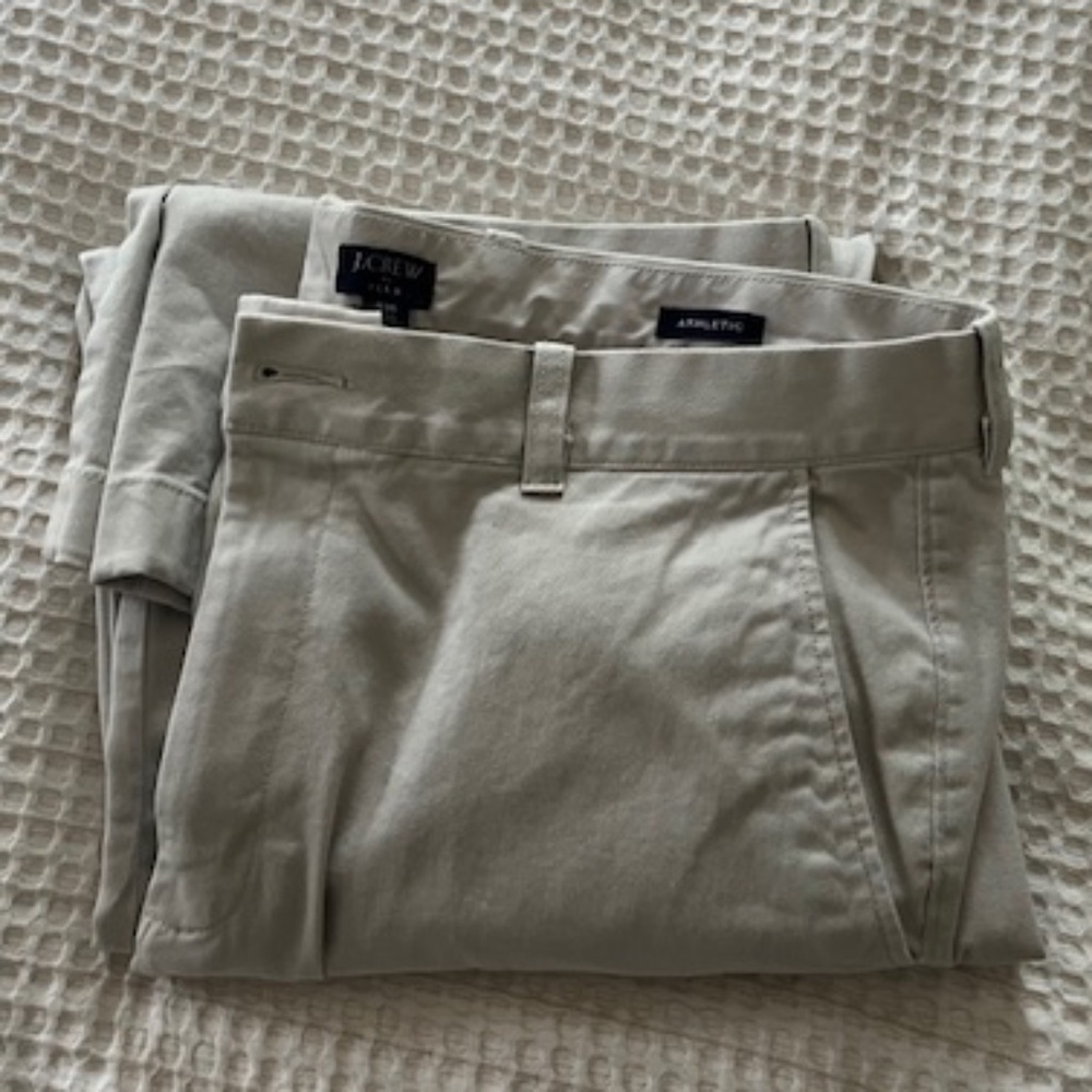 J Crew Athletic Cut, 36 waist, 36 length, Khakis, Flex